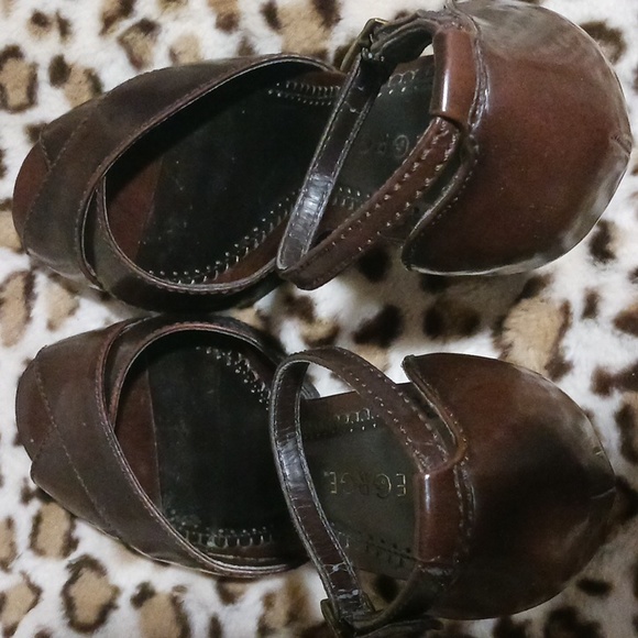 George Peep Toe Ankle Strap Heels 7.5 - Picture 10 of 12